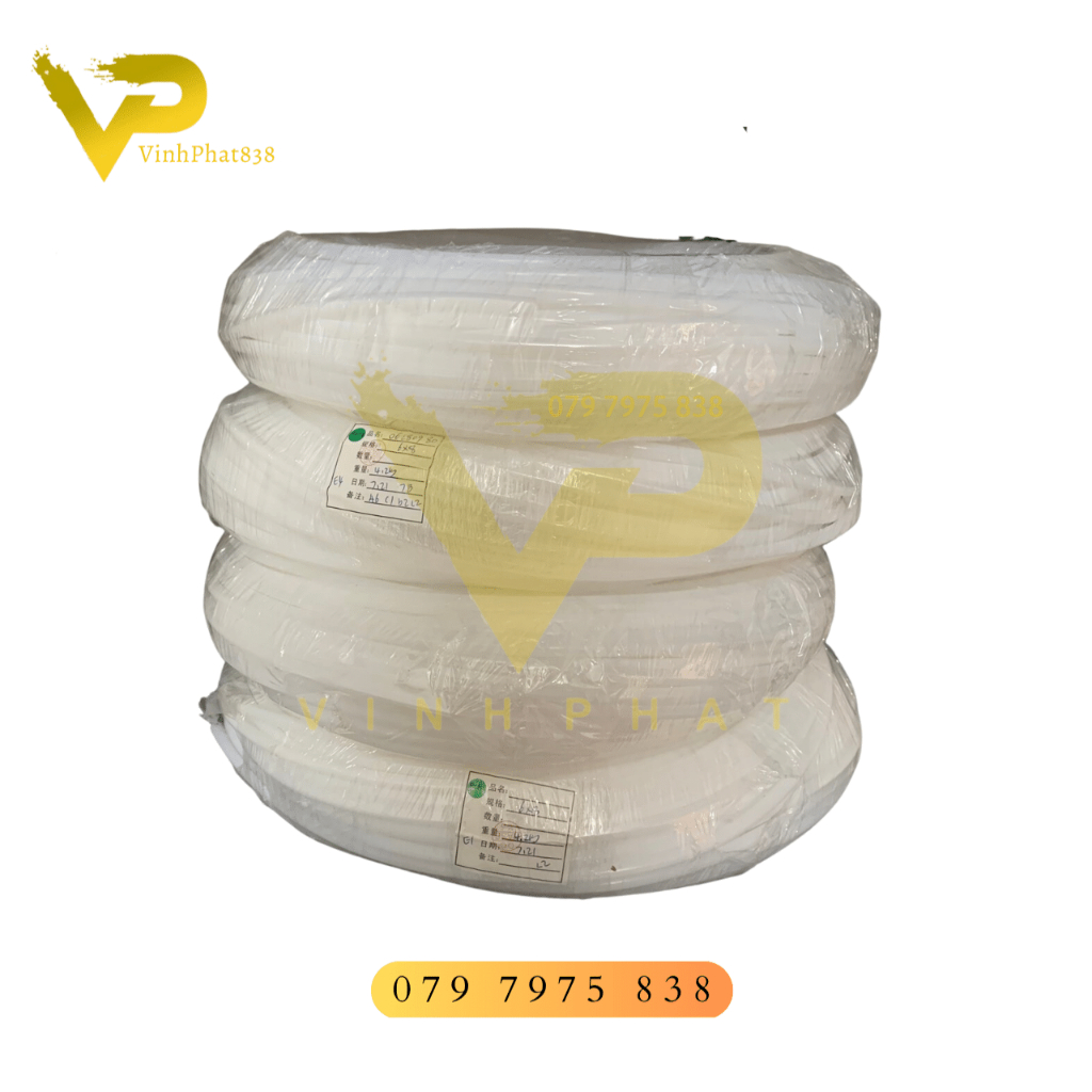 - Ống nhựa PTFE- Ống nước,Ống dẫn hóa chất, Ống dẫn hơi trắng đục