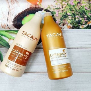 Cặp Dầu Gội Xả TACAVY 1000ml | Giảm Gãy Rụng, Phục Hồi Tóc Hư Tổn, Khô Xơ | Hàng Chính Hãng