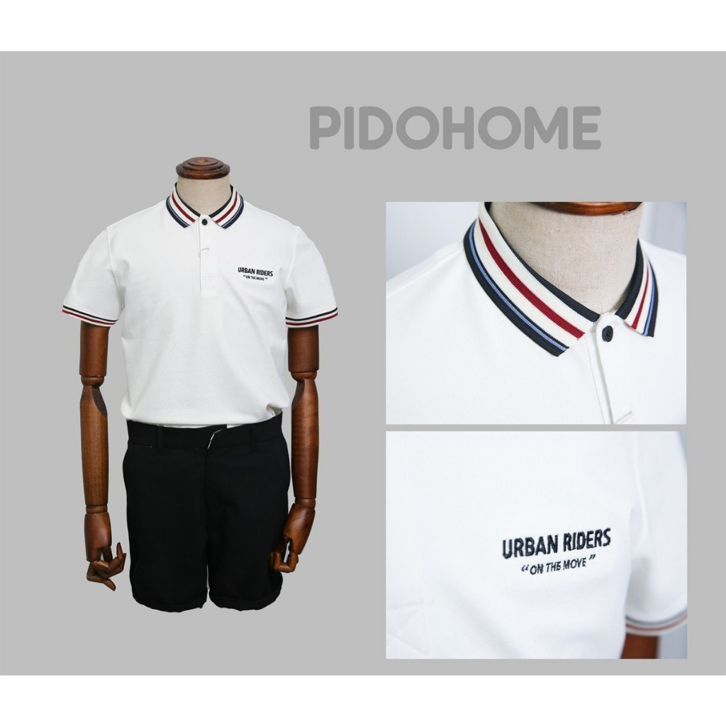 Áo Polo Nam Chữ Thêu Phối Cổ Và Tay Thương Hiệu PIDOHOME - PDAT273/274/275 - TABI SHOP