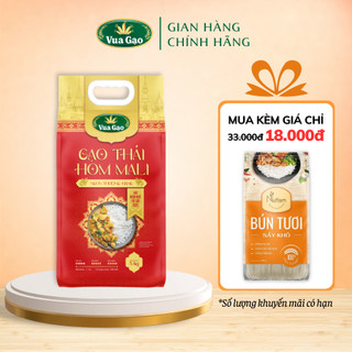 Gạo thái hom mali - chính hãng vua gạo - túi 5kg