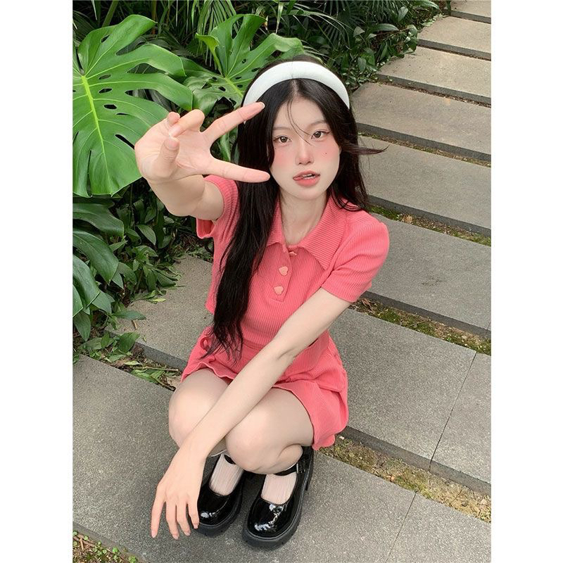 Set váy polo cổ bẻ 2023