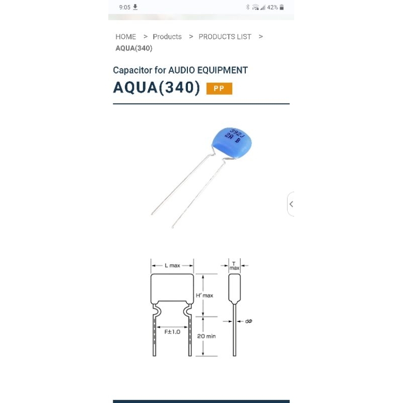 Tụ điện 33pF, 330 630V SHINYEI Japan