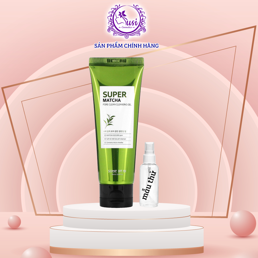 Sữa Rửa Mặt Dạng Gel Làm Sạch Sâu Some By Mi Super Matcha Pore Clean Cleansing Gel 100ml