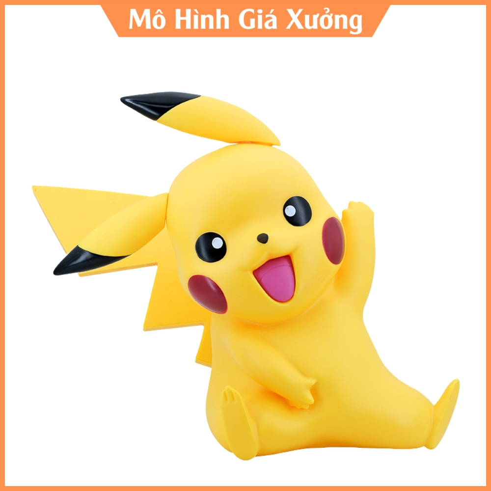 Mô Hình đồ chơi - Pikachu khổng lồ siêu cute - đi kèm 2 tai thay thế - cao 33cm nặng 1.6kg - Pokemon - Bộ Pokemon
