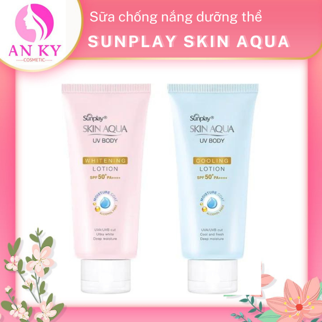 Kem chống nắng dưỡng thể trắng mịn Sunplay Skin Aqua UV Body Lotion SPF 50+ PA++++,150g