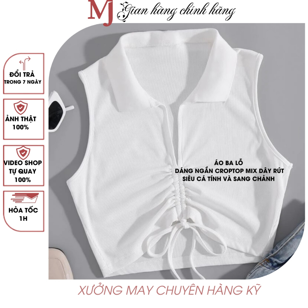 Áo ba lỗ croptop -áo nữ croptop kiểu ba lỗ cá tính - Áo croptop chất liệu zip cotton ôm body 1