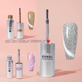 Mắt mèo kim cương bạc và vàng một chai sử dụng cho tất cả nền - an an nails