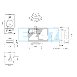 Đầu Anten U.FL IPEX Hàn Dán (5Pcs)