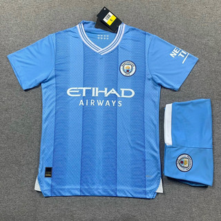 Set quần áo bóng đá CLB Man City mùa mới - Vải fex thái - Logo thêu