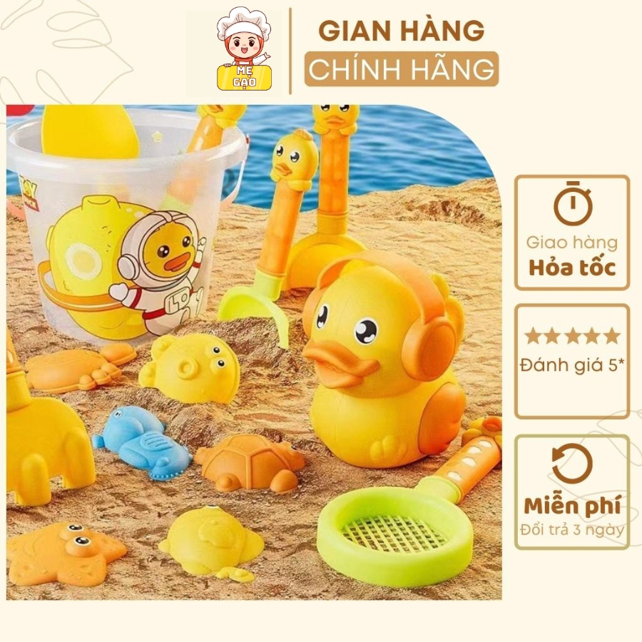 Bộ xúc cát đi chơi biển cho bé chất liệu nhựa ABS cao cấp bền màu nhiều hình ngộ nghĩnh - MẸ GẠO