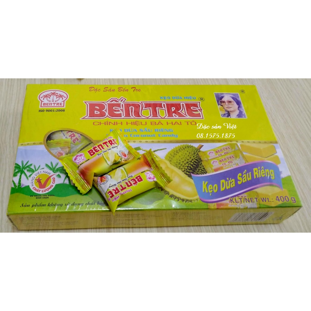Kẹo Dừa Sầu Riêng Bến Tre 400G