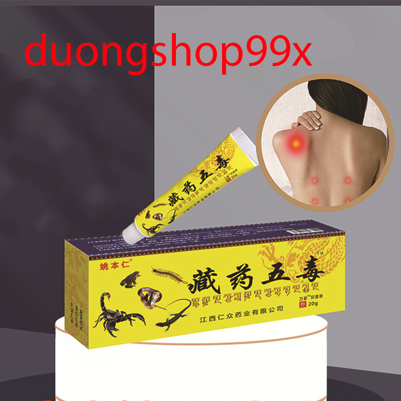 kem Ngũ Độc Tây Tạng với thành phần thảo dược, có tác dụng giảm đau xương khớp, giảm đau do chơi thể-duongshop