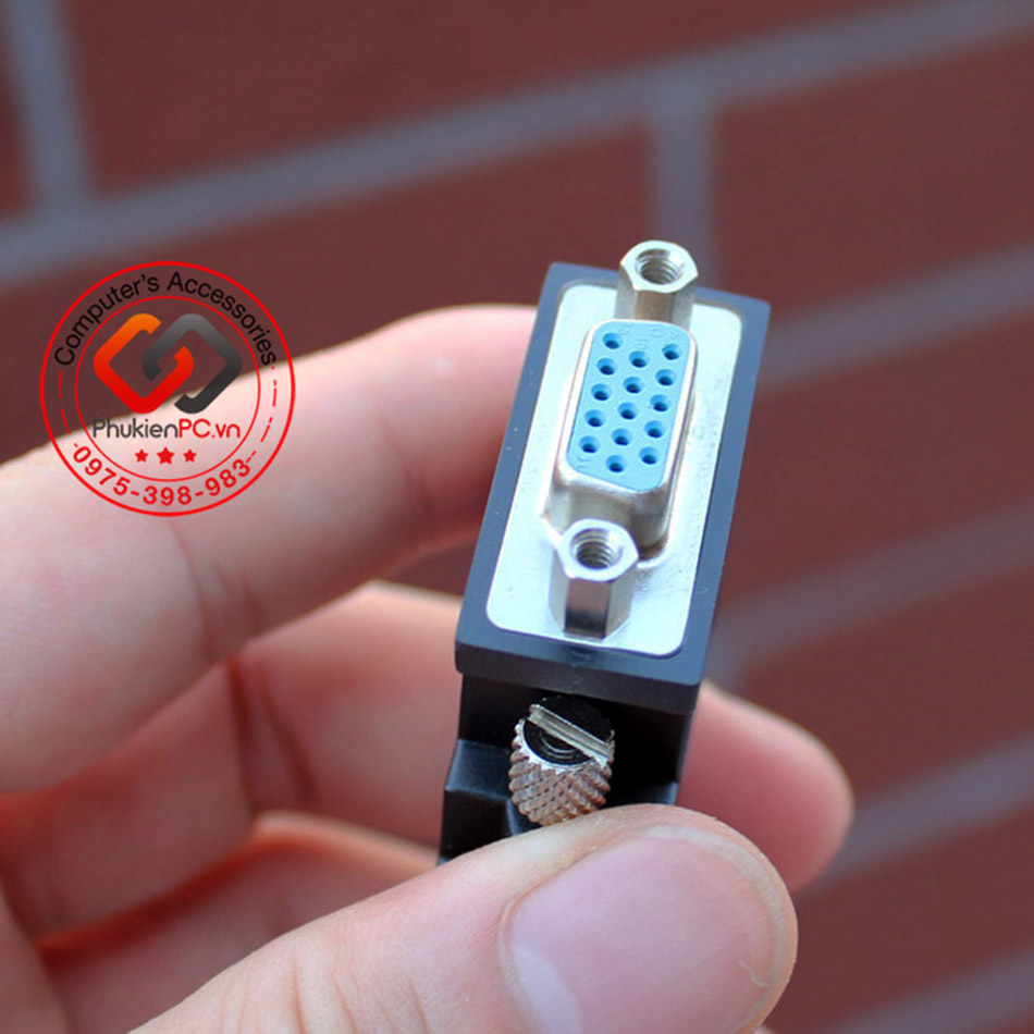 Đầu jack chuyển đổi DVI-I Dual link 24+5 sang VGA Female . Dùng kết nối card VGA máy tính PC ra màn hình, máy chiếu
