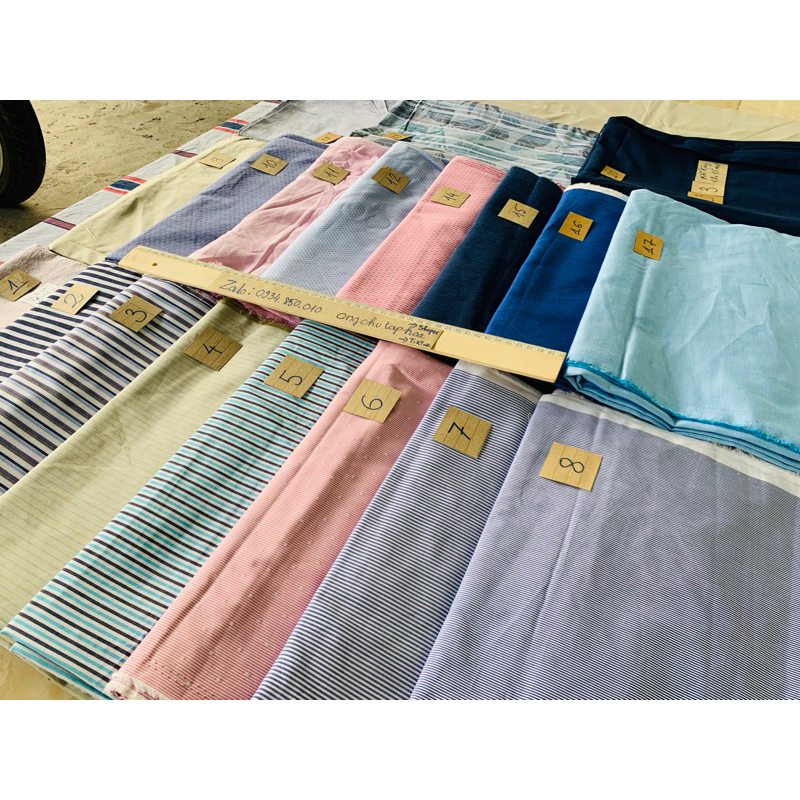 1,8mét x Khổ1,5mét Vải Kate sơ mi nhiều mẫu (khổ rộng 1,5m)100%cotton-ảnh tự chụp {ongchutaphoa Shop}