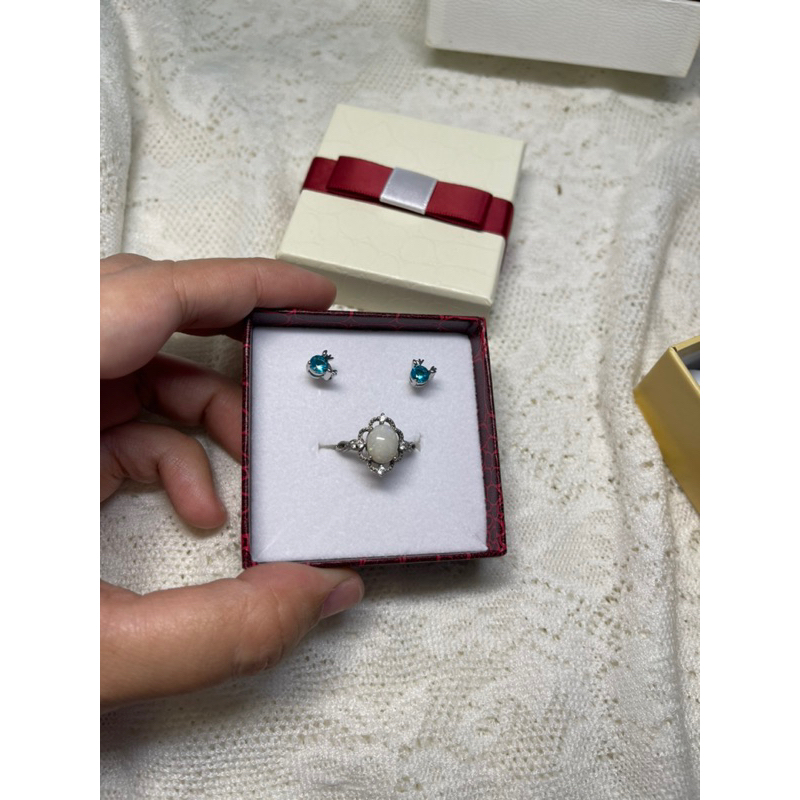 nhẫn bạc 925 đá opal