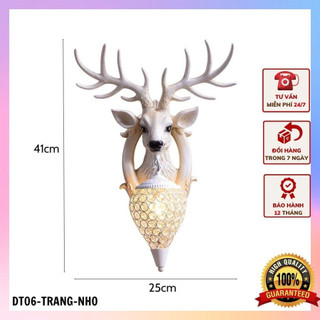 Đèn treo tường tượng đầu hươu phong cách tân cổ điển sang trọng dt06 hcbc