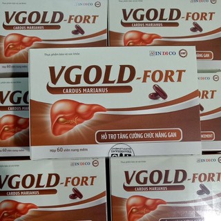 Thực phẩm bổ gan VGOLD - Fort date 27 vgold fort hộp 60 viên hỗ trợ tăng cường chức năng gan