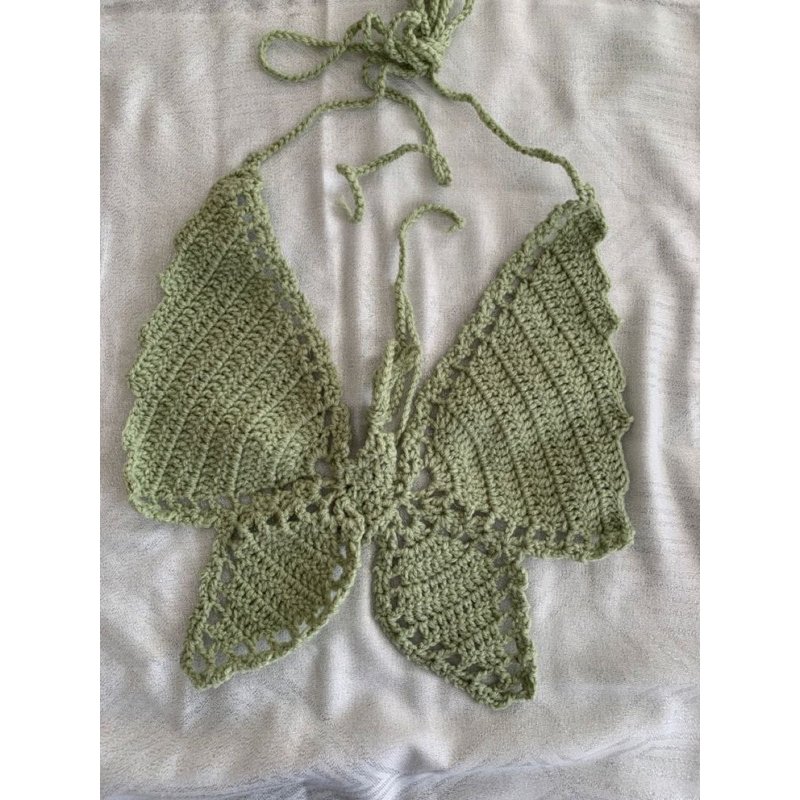 🦋 ÁO CROPTOP móc len thủ công