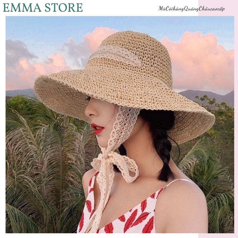 MŨ CÓI CAO CẤP, MŨ CÓI ĐI BIỂN DÂY REN, Mũ CÓI ĐAN TAY CHO MẸ VÀ BÉ HÀNG QUẢNG CHÂU CAO CẤP