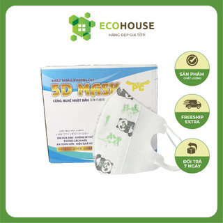 Khẩu trang 5d mash phượng cát trẻ em 10 gói cho bé từ 4-12 tuổi....
