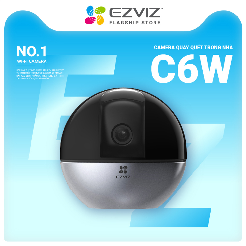 Camera WI-FI EZVIZ C6W,Trong Nhà ,4MP ,Đàm Thoại 2 Chiều,Tự Động Thu Phóng Chuyển Động