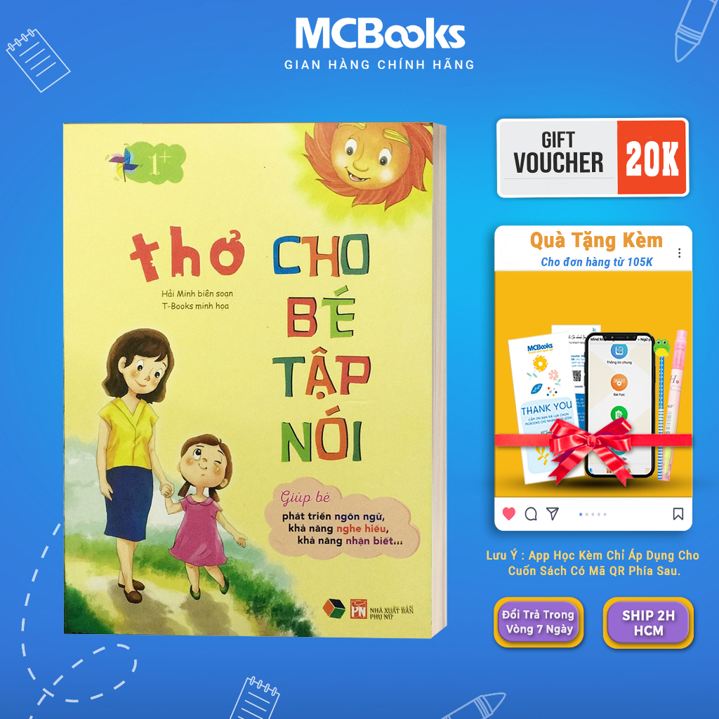 Sách - Thơ Cho Bé Tập Nói Mcbooks