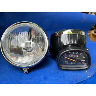 Pha đèn CD50, hàng gia công. Dành cho các dòng xe 67, 68, CD, CL...(Có đồng hồ)