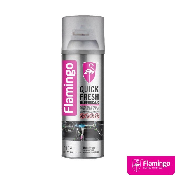 Xịt khử mùi ô tô, xịt xông khử mùi diệt khuẩn nano trong xe Flamingo F139 - 220ml