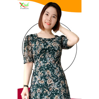 [Mua Combo Chỉ 199k] Đầm Voan Xanh Rêu 2 Lớp Điệu Đà Diện Hè DL753