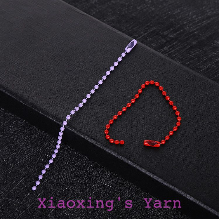 Set 5 móc khoá dây bi - Chuỗi dây móc hạt cườm màu sắc làm thủ công DIY | Xiaoxing's Yarn