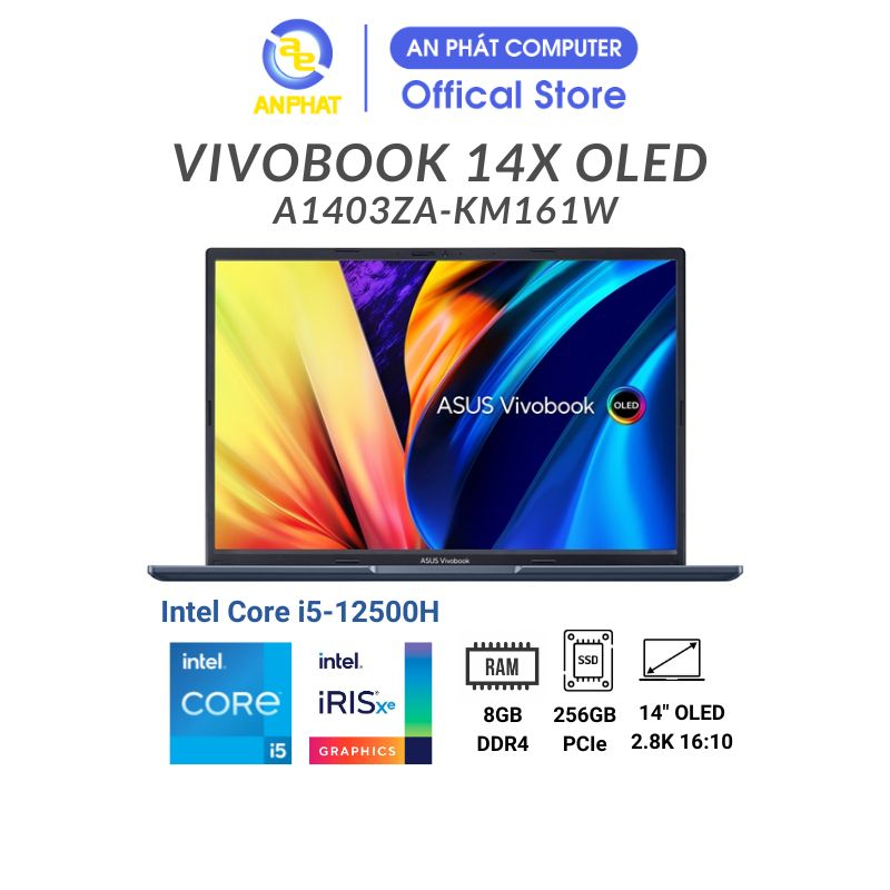 Laptop Asus Vivobook 14X OLED A1403ZA-KM161W (Core i5-12500H + 14" 2.8K OLED)
