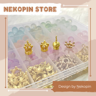 Charm vương miện NEKOPIN DIY003 phụ kiện vương miện handmade DIY bằng hợp kim mạ vàng KC dùng trong thủ công trang trí