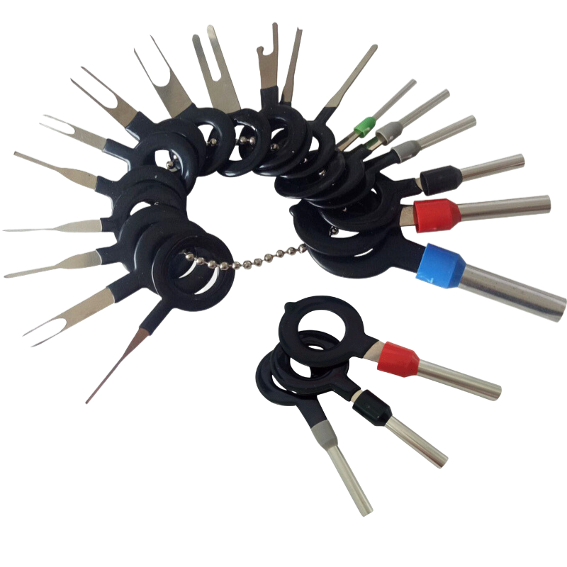 Bộ dụng cụ tháo thiết bị đầu cuối phích cắm xe hơi 18 chiếc hoặc 11 chiếc Duge chốt chìa khóa phụ kiện Bộ dụng cụ ô tô