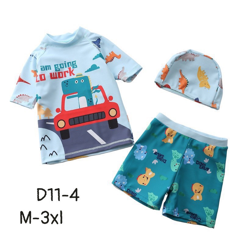 Đồ bơi bé trai chống nóng chống lạnh quần có lót lưới siêu xịn