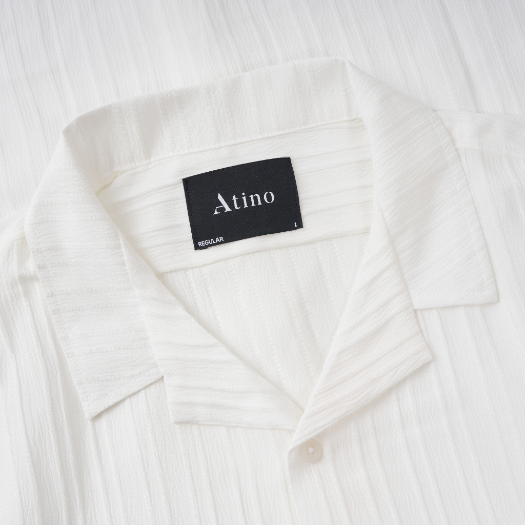 Áo Sơ Mi Dài Tay Nam 2 Ve ATINO Vải Cotton mềm mịn thoáng mát Form Regular SM4.4026