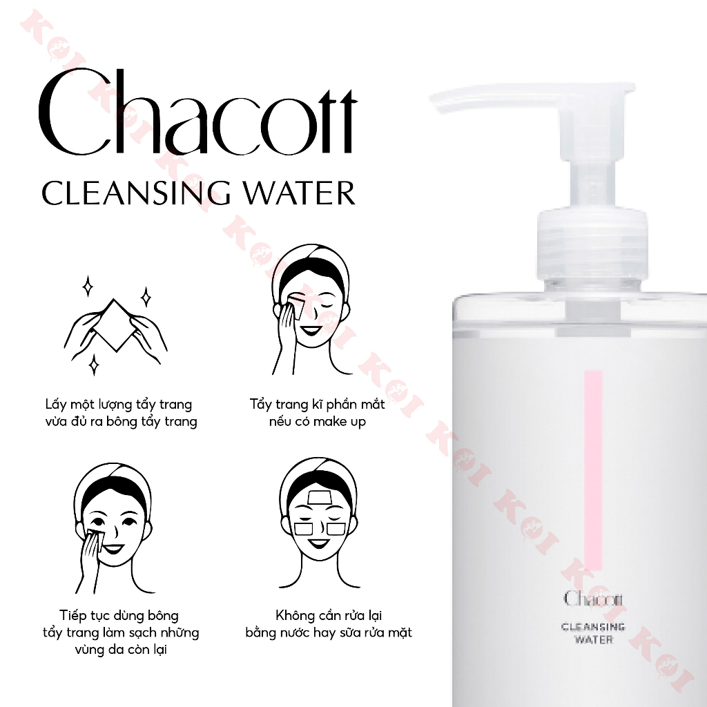 Nước tẩy trang Chacott for Professionals 500ml làm sạch dịu nhẹ cho mọi làn da đặc biệt da nhạy cảm và da mụn Nhật Bản