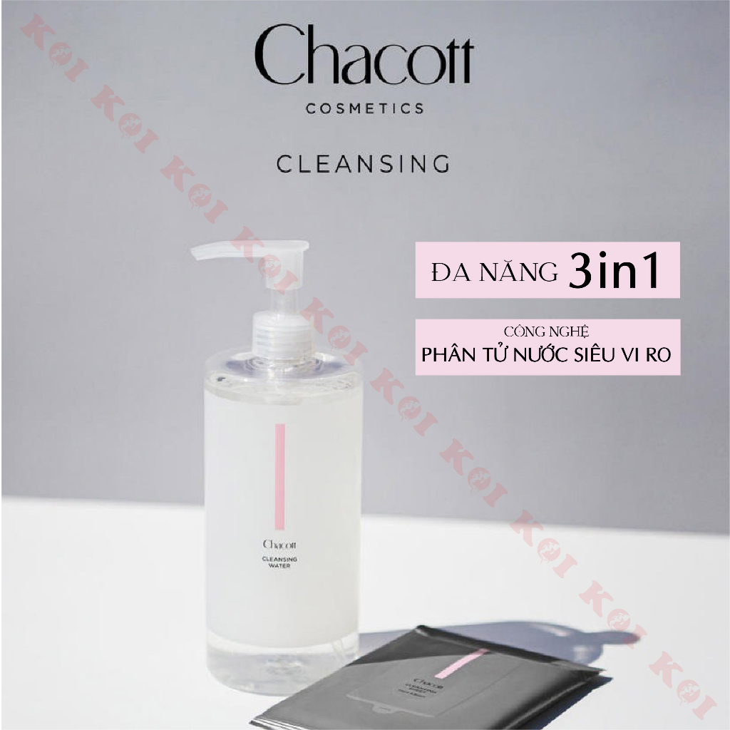 Nước tẩy trang Chacott for Professionals 500ml làm sạch dịu nhẹ cho mọi làn da đặc biệt da nhạy cảm và da mụn Nhật Bản