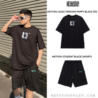 Áo thun Heyyou! Logo Version Puppy Black