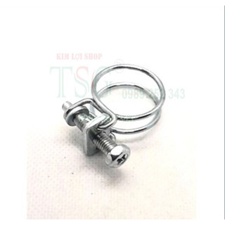 Đai xiết dây xi trắng 7-162mm Cổ dê dây Taiwan