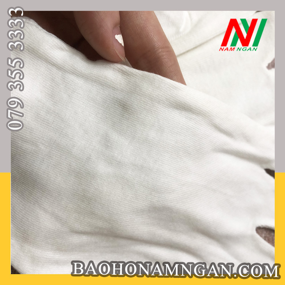 Găng tay cotton trắng dùng cho lễ tân, diễu hành, duyệt binh