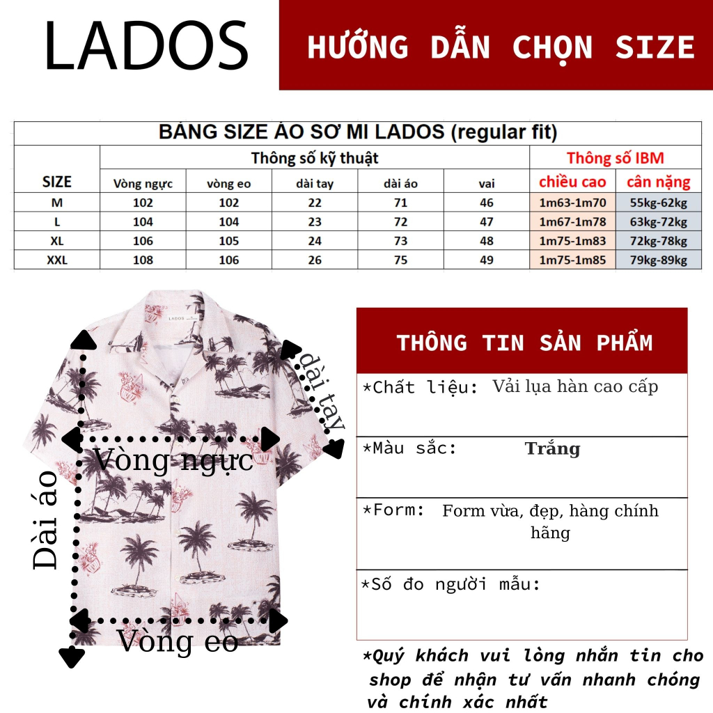 Áo Sơ Mi Vải Lụa Tay Ngắn Nam Họa Tiết LADOS - 8066 họa tiết Cá Tính Cho Mùa Hè