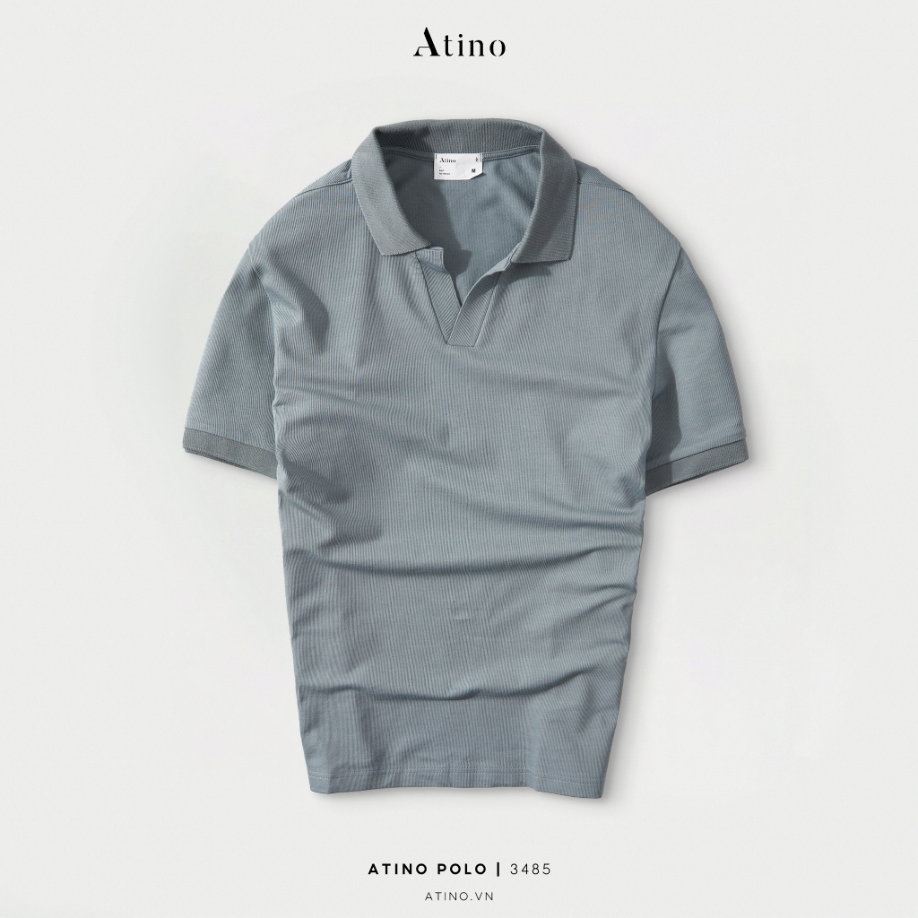 Áo Polo Nam ATINO vải Cotton cao cấp sang trọng lịch lãm chuẩn form PL4.3485