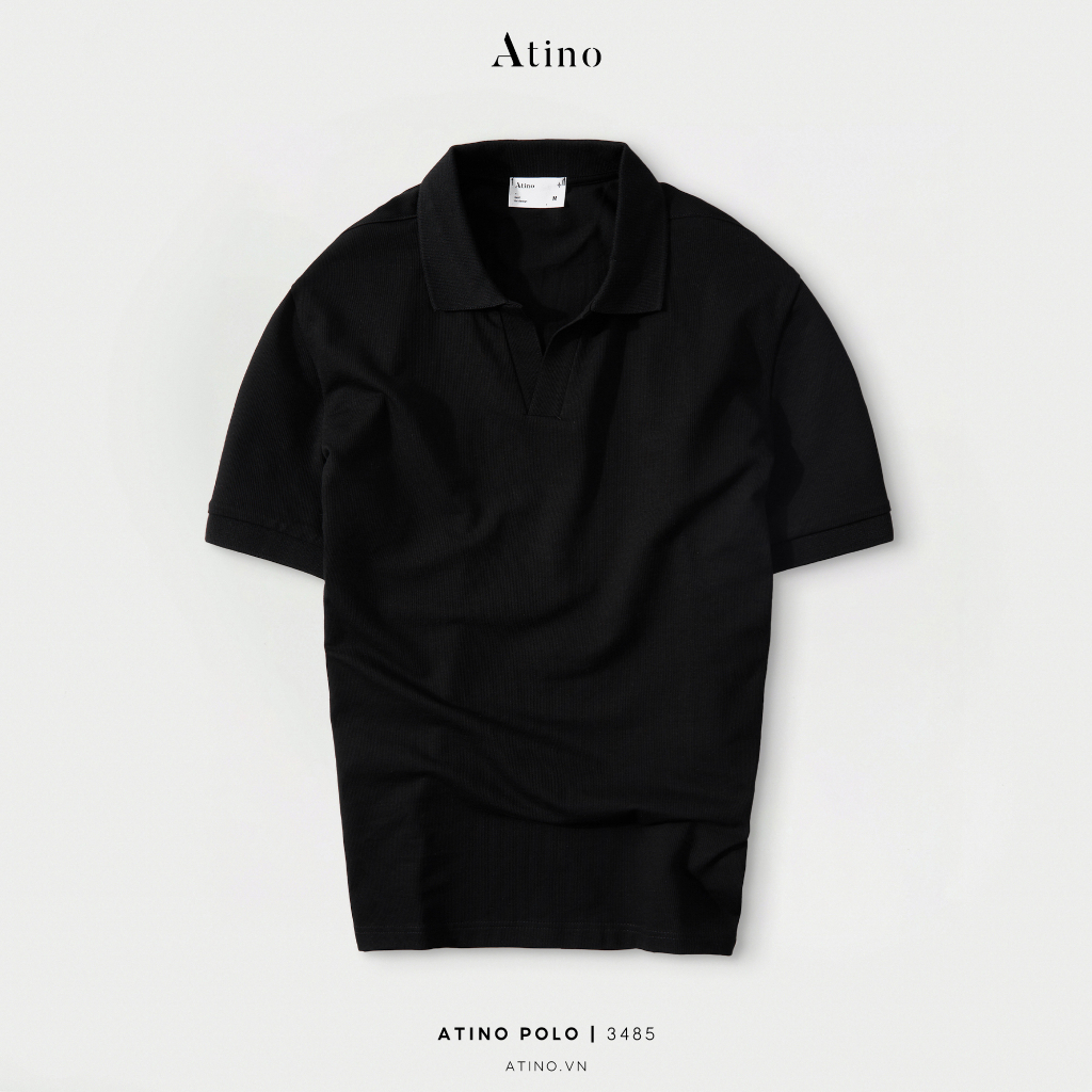 Áo Polo Nam ATINO vải Cotton cao cấp sang trọng lịch lãm chuẩn form PL4.3485