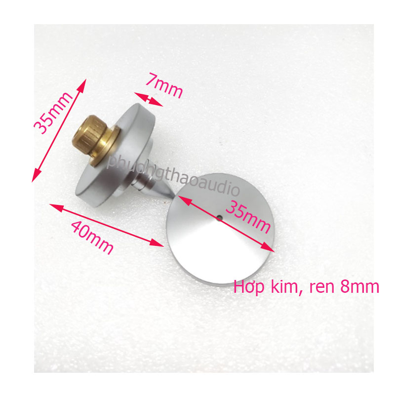 Chân kê chén hứng loa kệ, chân đinh chén hứng dàn audio (giá bán 1 chân + 1 chén)
