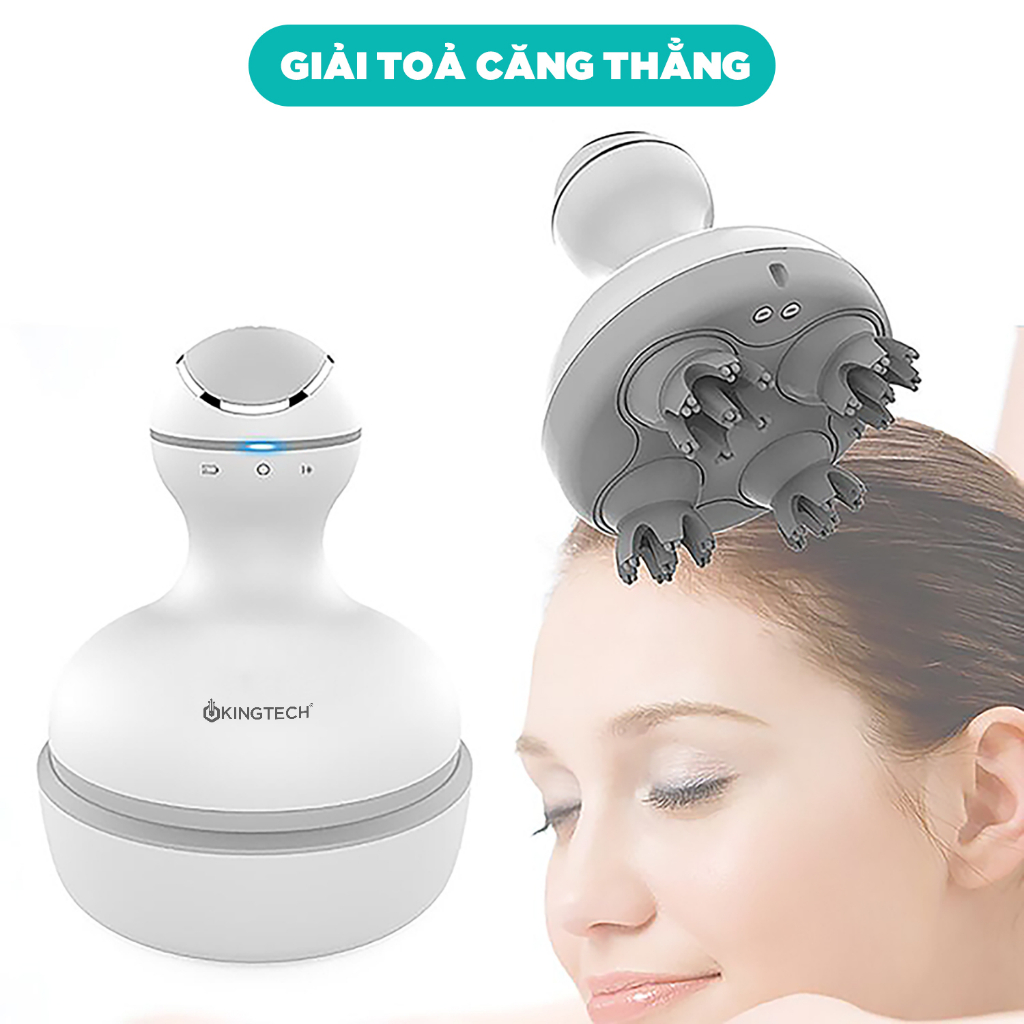 Máy Massage Đầu Cổ Mặt Mini Đa Năng KINGTECH ST-701 - Chính Hãng - Xoa Bóp Đầu Giải Toả Căng Thẳng, Mệt Mỏi