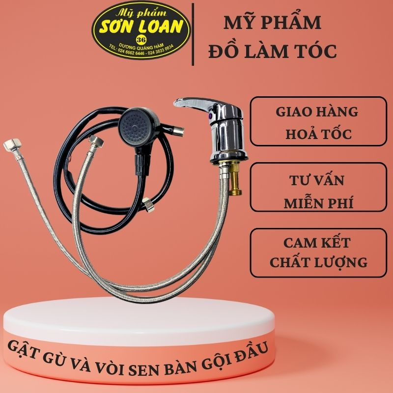 Gật Gù Nóng Lạnh combo, Vòi Sen Bàn Gội Đầu. Gật Gù Và Vòi Sen Cho Bàn Gội SaLon