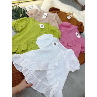Set đũi lụa trơn quần ống rộng
