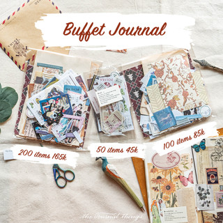 Buffet Journal (Set 50 Items Trang Trí Sổ Journal Random)
