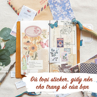 Buffet Journal (Set 50 Items Trang Trí Sổ Journal Random)