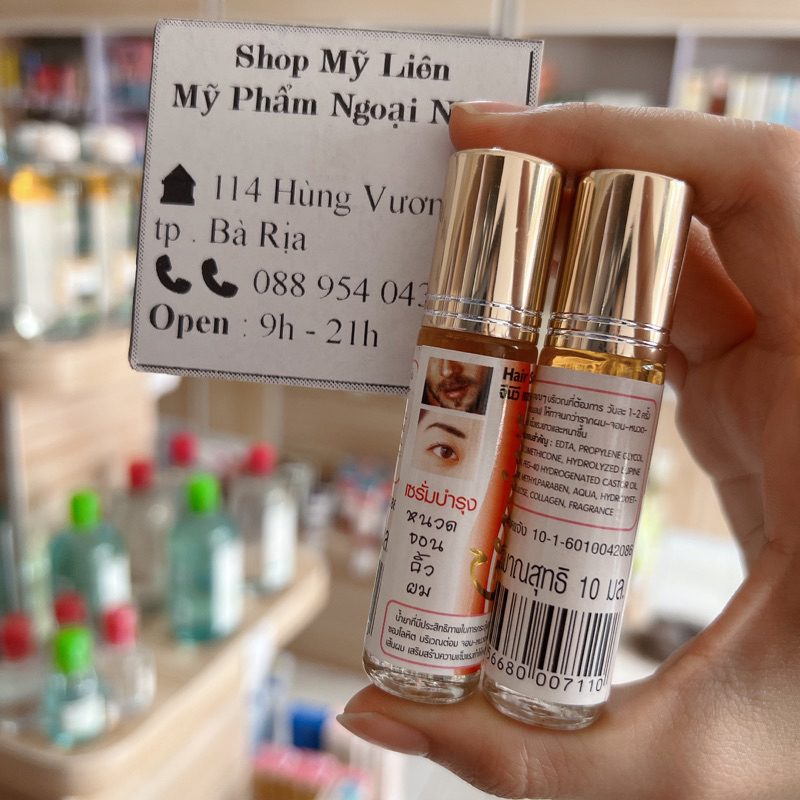 SERUM KÍCH MỌC DÀI MI VÀ DÀY CHÂN MÀY RÂU QUAI NÓN GENIVE DẠNG LĂN + CHAI XỊT KÍCH THÍCH MỌC TÓC